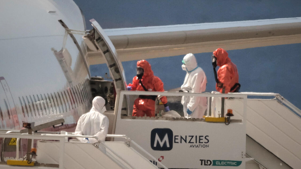 Live: First plane with passengers from hantavirus-hit cruise ship departs for Madrid